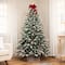 6.5ft. Unlit Real Touch™ Flocked Grove Fir Full Artificial Christmas Tree with Red Berries & Pinecones